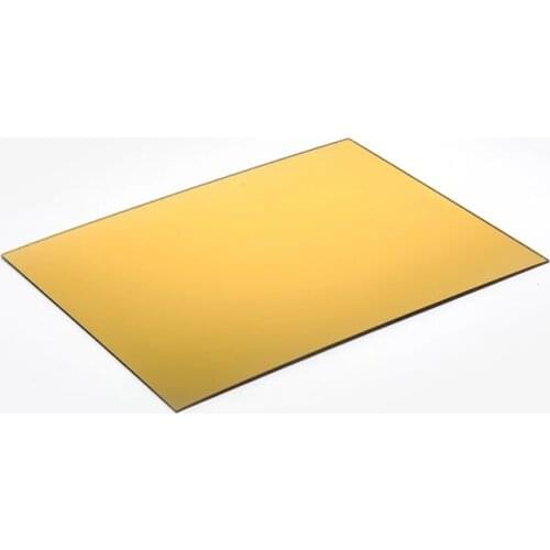 20pcs/lot 300x200x3mm Acrylic Gold Mirror Square Sheet Plastic Pier Glass Hotel Decorative Lens Not Easy To Broken