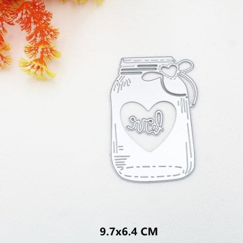 2021 Bottle Metal Cutting Dies DIY Scrapbooking Paper Photo Album Crafts Knife Mould Cards Embossing Mold Stencils for Decor