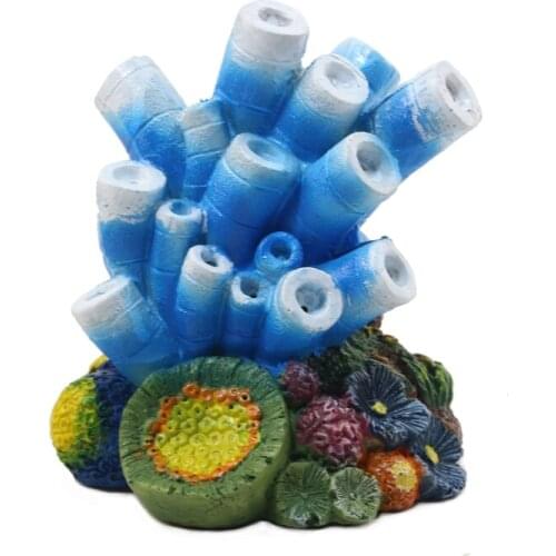 Aquarium ornament simulation coral fish tank landscaping decorative bubble stone can be connected to the air pump coral ornament