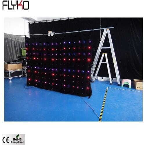 Big commercial facade advertising led curtain wall xxx photos P18cm 2x3m SD/PC control DMX for stage light Disco entertainment