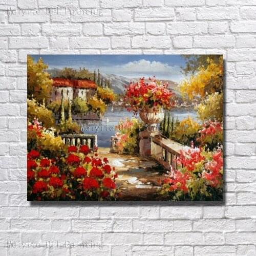 Large Hand Painted Oil Painting On Canvas Beautiful Landscape Oil Painting Living Room Wall Pictures no Framed Picture Oil