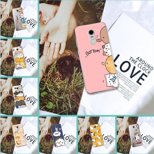 Case For Xiaomi Redmi S2 6A 5 Plus 4A Funny Cat Cute Animal Cover For Pocophone F1 Xiaomi Note 6 Pro 5A Prime 5 4 4X Phone Cases