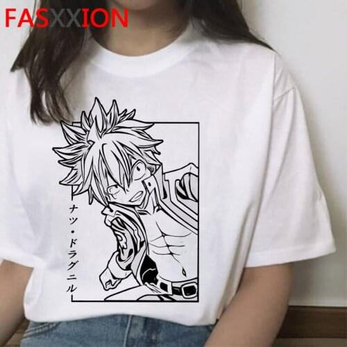 Fairy Tail tshirt top tees men harajuku kawaii couple white t shirt t shirt tumblr couple clothes