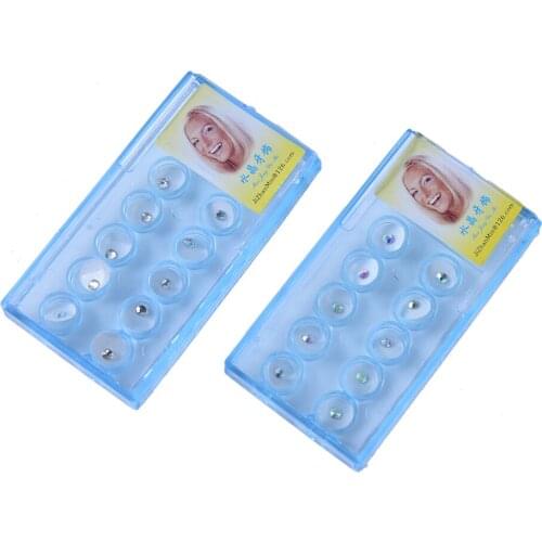 Clear Teeth Nail Decoration Tool Woman 10Pc/Box Crystal Tooth Ornament Jewelry Beautiful Shining Dental Oral Teeth Gems