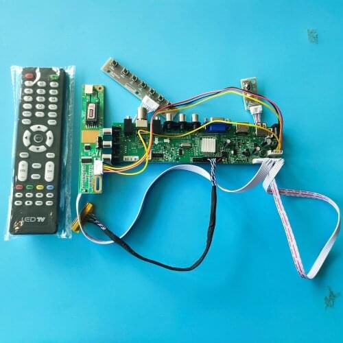 Kit For LP154W01-TP01 1280X800 TV USB AV LCD remote DVB-C DVB-T Panel HDMI VGA 1 CCFL Digital Controller board 30pin 15.4"