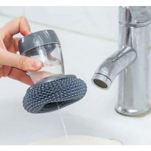 Multifunctional Pressing Cleaning Brush Sponge Tiles Brush Hot Sale Magic Strong Decontamination Bath Brush Kitchen Clean Tools
