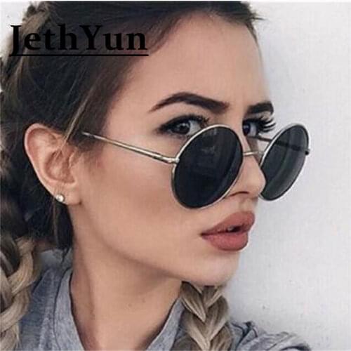 Fashion Classic Round Polarized Sunglasses Men Brand Designer Sun Glasses Women Metal Frame Black lens Eyewear Driving UV400