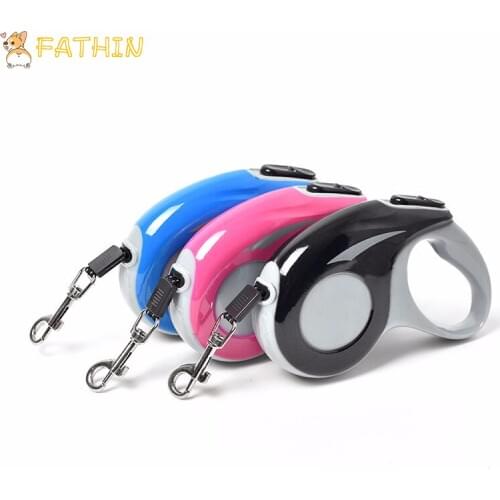 FATHIN Durable Automatic Retractable Dog Leash 3M 5M Nylon Walking Running Leads for Small Medium Dogs Pet Supplies