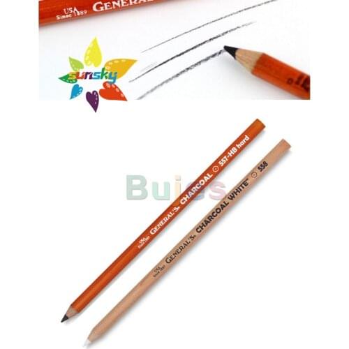 Oem USA GENERALS Log carbon pencil black and white carbon pen charcoal crayon 558 557 drawing pencil art pencil Eyebrow pencil