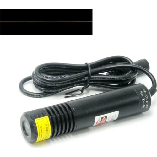 Dustproof 650nm 200mw Red Laser Line Module For Wood Cutting Locator 5V 22x100mm