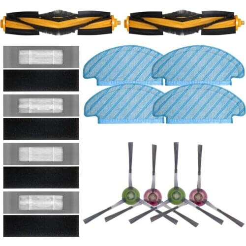 Roller Main Brush Filter Side Brush for ECOVACS DEEBOT OZMO T8 AIVI Robot Vacuum Cleaner Mopping Cloth Accessories