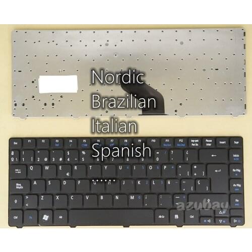 Nordic Brazilian Italian Spanish Keyboard For Acer 3811TZ 3811TZG 3820 3820G 3820T 3820TG 3820TZ 3820TZG 3820ZG 3935 4250 4251