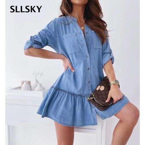 Летние платья с длинным рукавом SLLSKY China At AliExpress