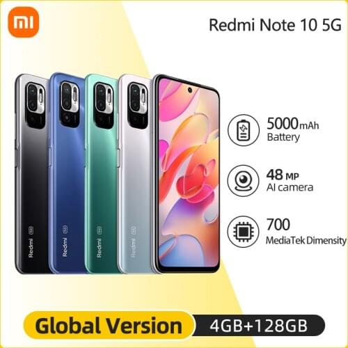 Xiaomi Redmi Note 10 5G Smartphone Dimensity 700 Cellphone 90Hz 6.5'' Display 5000mAh 48MP Camera Global Version