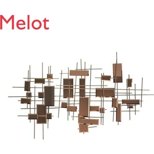 Modern Light Luxury Metal Wall Decoration Living Room Sofa Background Wall Decoration Pendant Dining Room Wall