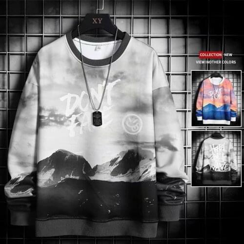 Spring Autumn Mens Sweatshirts Japan Fashion Streetwear 3D Print Sweatshirts Male Casual Men Clothing Trend Jogger Hoodie Men