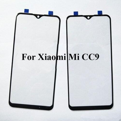 2PCS A+Quality For Xiaomi Mi CC9 CC 9 Touch Screen Digitizer TouchScreen Glass panel for Xiaomi Mi CC9 Micc9 Without Flex Cable