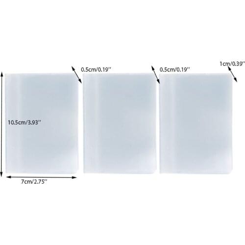 Y166 Plastic PVC Clear Pouch Name ID Credit Card Holder Case Organizer Keeper Pocket