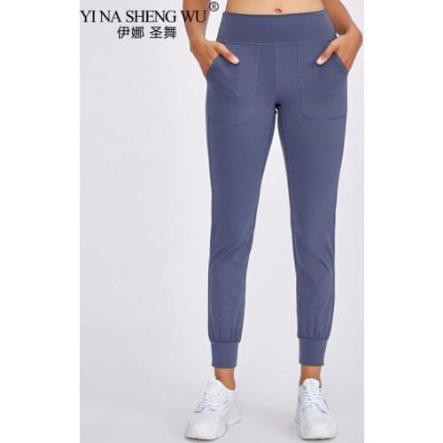 Womens Yoga Pants Jogging Sports Womens Fitness Running Sweatpants Fitness Pants Leggings with Pockets Ladies Loose Sportswear