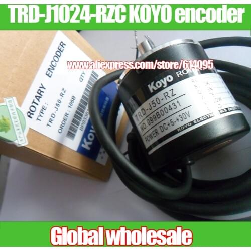 1pcs TRD-J1024-RZC pulse KOYO solid shaft encoder / line driver output ABZ 1200 line encoder