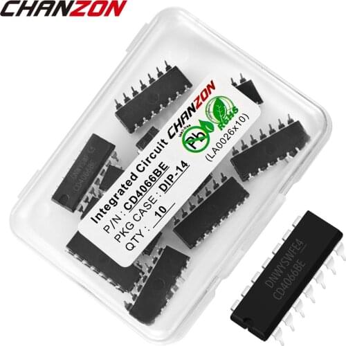 10PCS CD4066BE DIP CD4066 CD4066BD DIP14 IC Chips Integrated Circuit Semiconductor New Original In Stock