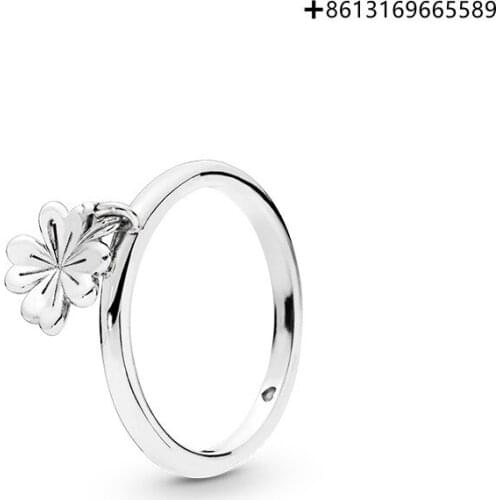 100% 925 Pure Silver Original Reproduction 1:1 Swing Clover Ring Manufacturers Direct Batch Free Delivery