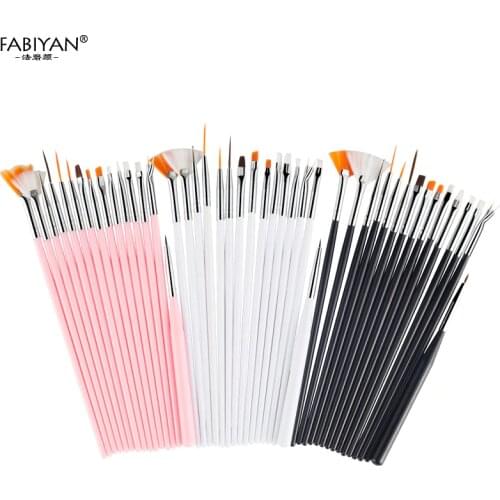 15pcs/Set Painting Nail Art Drawing Design Dotting Liner Pen Brush DIY Design Tips UV Manicure Tool Acrylic Fan Builder Carving