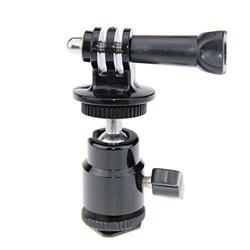 360 Degree Rotating Clip Clamp Mount w/Tripod Adapter fr GoPro 4 3+ 3 2 1