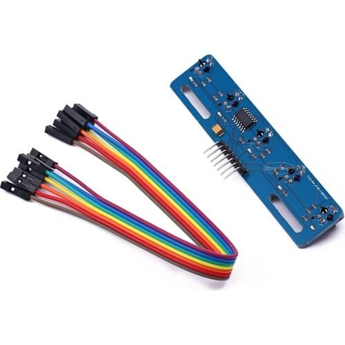5 Channel Infrared Reflective Sensor TCRT5000 KIT 5CH CH Road IR Photoelectric Switch Barrier Line Track Module 5 Way TCRT5000L