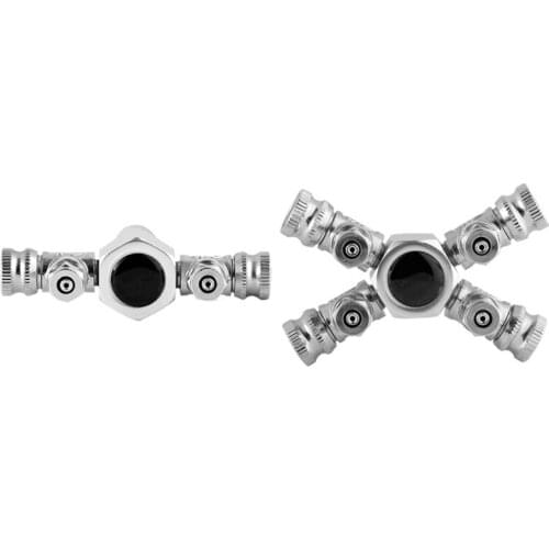 Aquarium Fish Tank Air Pump Co2 Regulator Solenoid Cylinder Splitter Tap Connector Carbon Dioxide Multipass Shunt