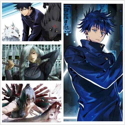 Jujutsu Kaisen Anime Pictures Home Decor Canvas Wall Stickers Art Decoration Prints Dorm Living Room Bedroom HD Poster Painting