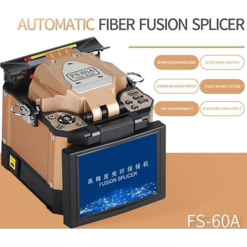FS-60A Gold Automatic Fusion Splicer Machine Fiber Optic Fusion Splicer Fiber Optic Splicing Machine
