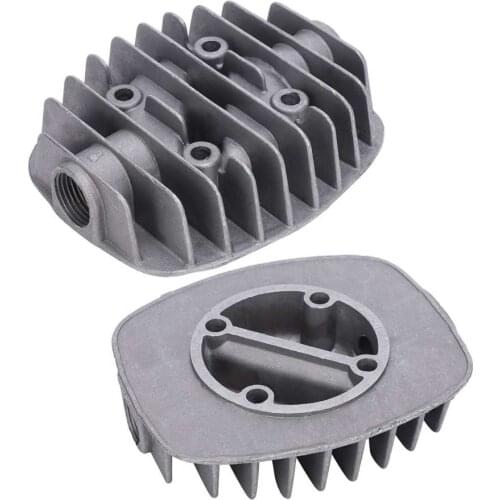 2Pcs Air Compressor Cylinder Head 2.5P/3P/5P/6P Double-Cylinder Cover Accessories 42 x 42mm Cylinder Head