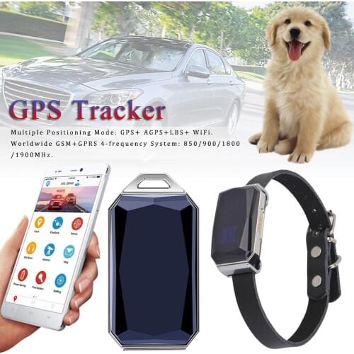 IP67 Waterproof Fashion Gemstone Pendant GSM AGPS WiFi LBS SOS Mini GPS Keys Tracker Locator For The Older Children Student