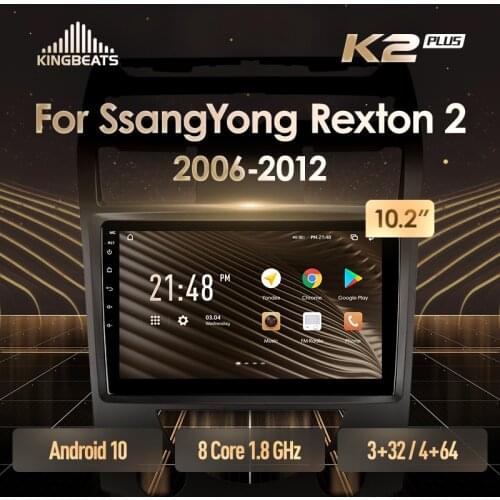 KingBeats Android Octa-Core head unit HU 4G in Dash Car Radio Multimedia Video Player Navigation GPS For SsangYong Rexton Y250 II 2 2006 - 2012 no dvd 2 din Double Din Android Car Stereo 2din