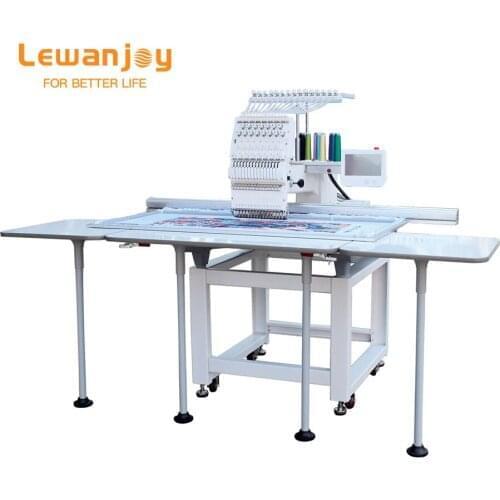 500mm*1200mm Single Head big size 12 color Computerized Embroidery Machine forHat T Shirt Flat