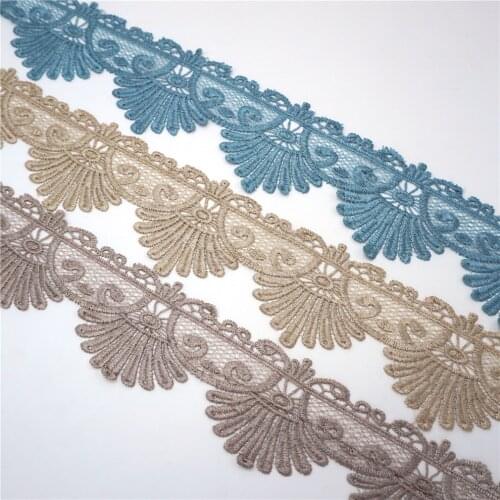 Cusack 1.82 meters 9.5 cm Lace Trim Ribbon for Home Textiles Curtain Trimmings DIY Sewing Lace Fabric 3 Colors