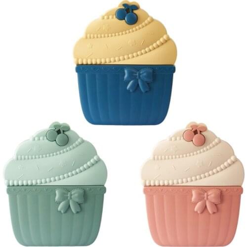 Cute Candy Box Cake Shape Grids Treat Container Afternoon Tea Snack Storage Case Home Decorative Accessories