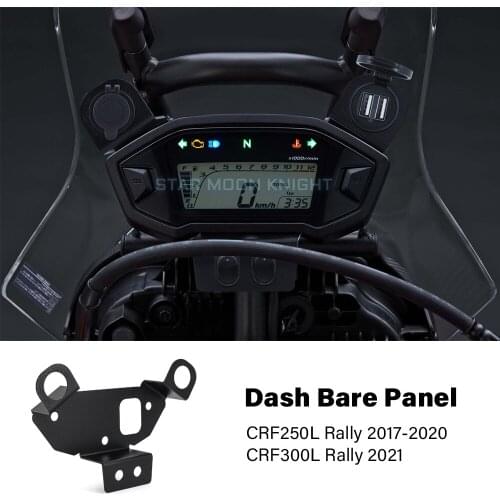 Motorcycle Dash Bare Panel Instrument USB Charger Cigarette Lighter Switch Extension Bracket For HONDA CRF250L CRF 300 L Rally