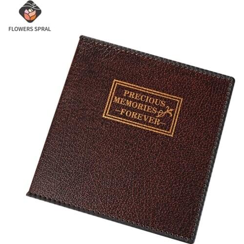 Creative 12-Inch Photo Album Self-Adhesive Photo Album PU Leather Photo Album Manual DIY Family Guestbook Wedding Photo Album