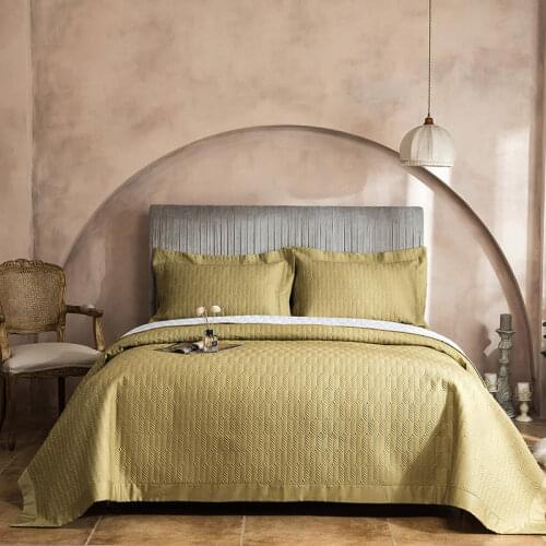 2020 new products Thickened quilted 100 horse cotton Bed cover Fitted Sheet Pillowcases 2/3pcs Luxury Solid edging Bedding