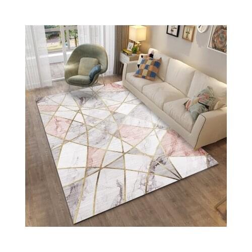New washable bohemian style carpet for living room, modern geometric carpet for floor, rug for living room, bedroom, toilet