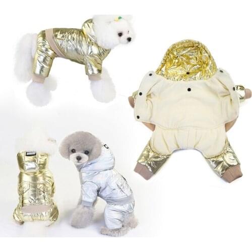 Pet Dogs Clothes Winter Warm Dog Sweater Waterproof Jumpsuit Thicken Fleece Puppy Coat Jackets For French Bulldog Teddy Clothing
