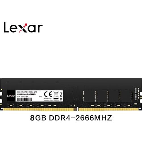 Original Lexar DDR4 ram 8GB 16GB 32GB 2666MHz Computer Ram For 288Pin Memory Ram 8GB 16GB 3200MHz High Compatible For Desktop