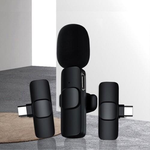 Wreless Lavalier Microphone Mini Portable Lavalier Microphone Condenser Clip-on Lapel Microfon for Phone for Android IOS