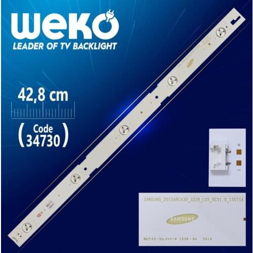 SAMSUNG _ 2015 ARC430 _ 3228 _ L05 _ REV1.0 47,8 CM 5 LED (WK-26/WK-116) ALUMINUM 36064 WITH IN-KIND