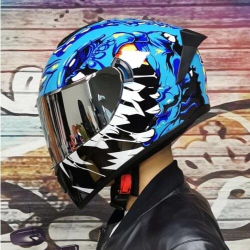 Helmets Sport Motorcycle Motocross Off Road Full Face Helmet Dual Visor DOT Approved