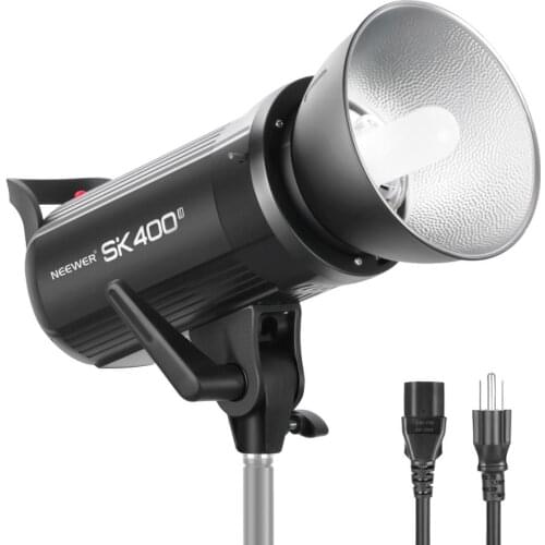 Neewer SK400II Studio Strobe 400W, 2.4G Wireless System GN65 5600K Monolight + Bowens Mount 150W Modeling Lamp Large LCD Panel