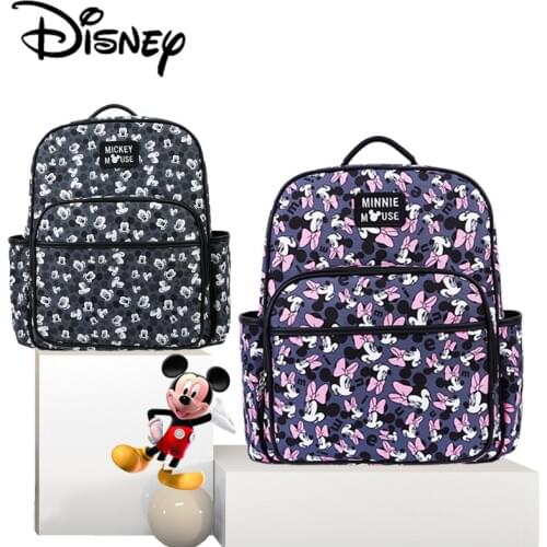 Disney Minnie Mickey USB Diaper Bag Backpack Maternity Baby In Diaper Bag Large Capacity Mummy Diaper Bags Zipper Mummy Bag New