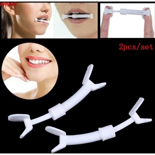 2pcs/lot Natural Facial Muscle Smile Exerciser Mouth Toning Slim Piece Toner Flex Cheek Make You More Confident Beauty Stick